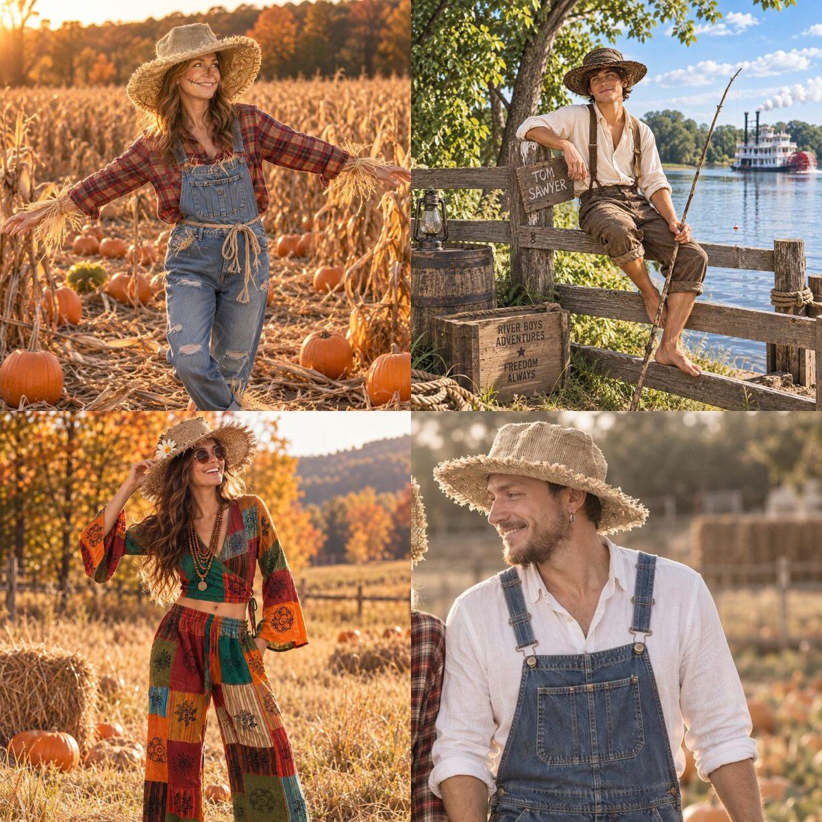 Halloween costume ideas with handmade hemp hats